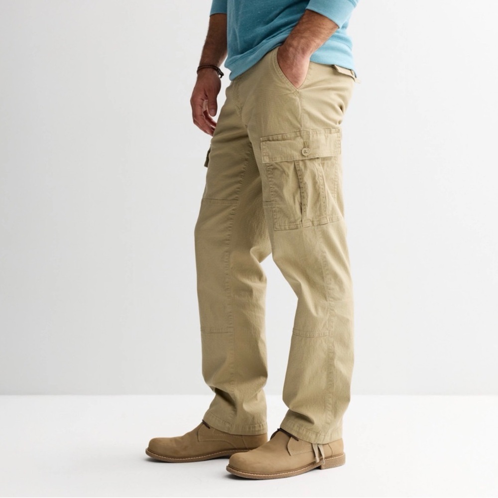 NWOT Sonoma Men's Khaki Cargo Pants